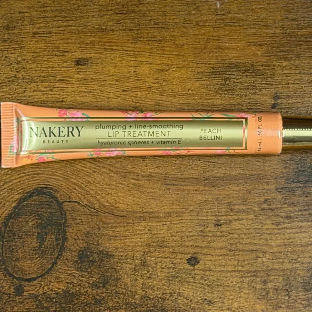 Nakery Beauty Duo: Plumping Lip Treatment + Peptide Liner/Lipstick Combo, NEW
